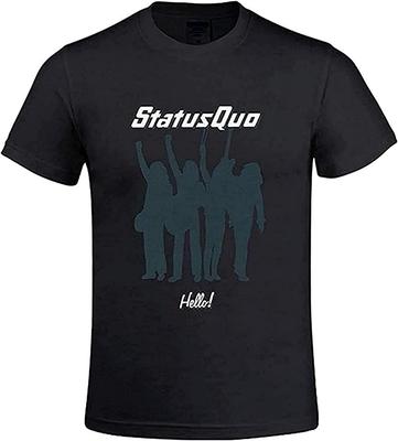 Herren Status Quo Hallo Herren T-Shirts mit Rundhalsausschnitt Designs