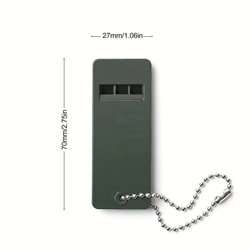 3er-Pack 120dB Überlebenspfeife - Dreifrequenter Notfallalarm für Camping, Wandern & Outdoor-Sicherheit, PE-Material mit Schlüsselanhänger