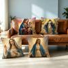 Blessed Virgin-N M-Mary Square Double-Sided printed Pillow Case Bedroom Bedside Pillow Sofa Cushion Cover Gift