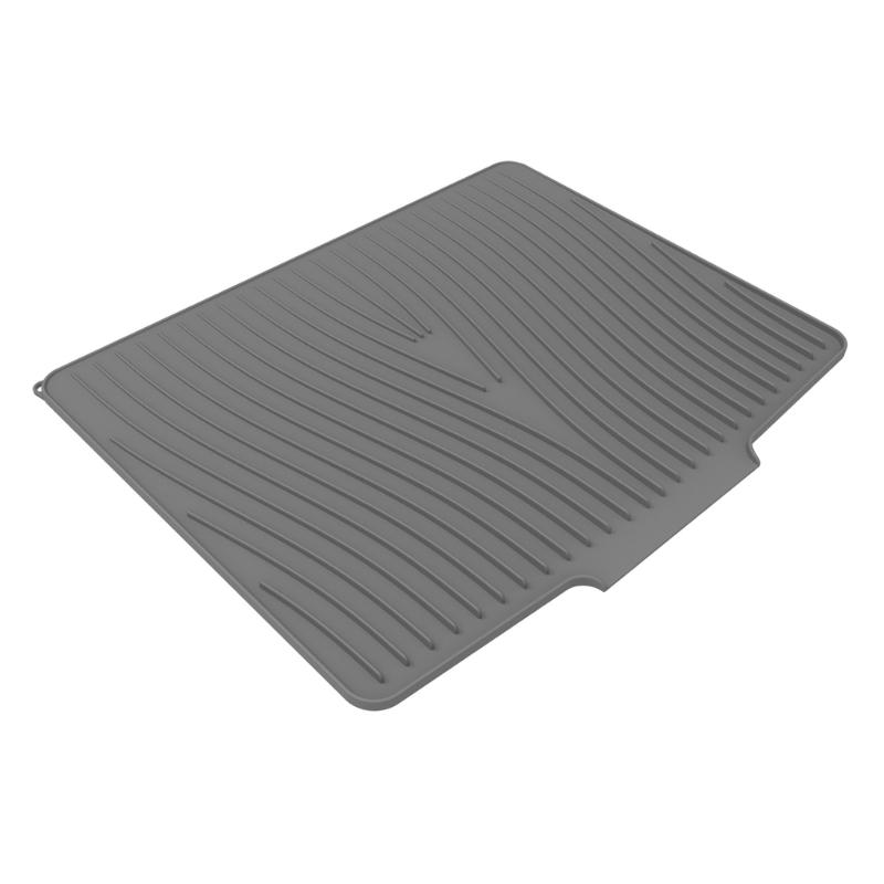 Silicone Dish Drying Mat For Kitchen Counter Slip Resistant Drain Pad Heat Resistant Silicone Drying Pad