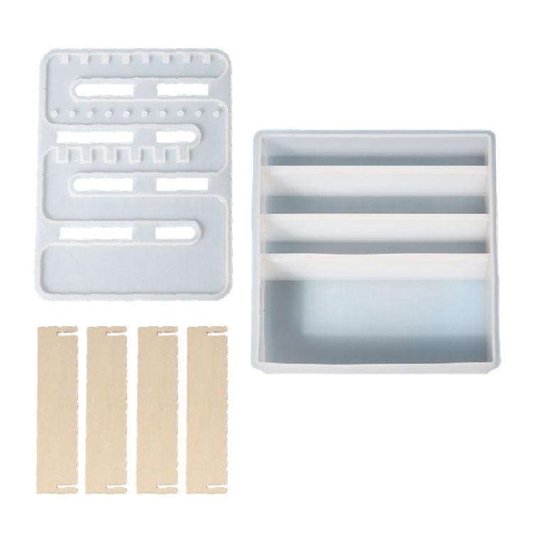 Display Stand Epoxy Molds Earring Storage Holder Resin Casting Mould for Jewelry