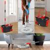 360° Spin Mop Bucket Sets Wrings System, Bucket With Wheels And 61''/155Cm Extendable And Adjustable Handle, Dry Wet Separation