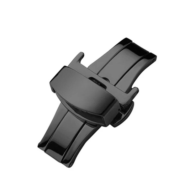 

Застежка для часов из нержавеющей стали, двойной пресс, автоматический ремень, пряжка для часов-бабочки, 18 мм, 20 мм, 22 мм, аксессуары для часов UTHAI Black 22mm