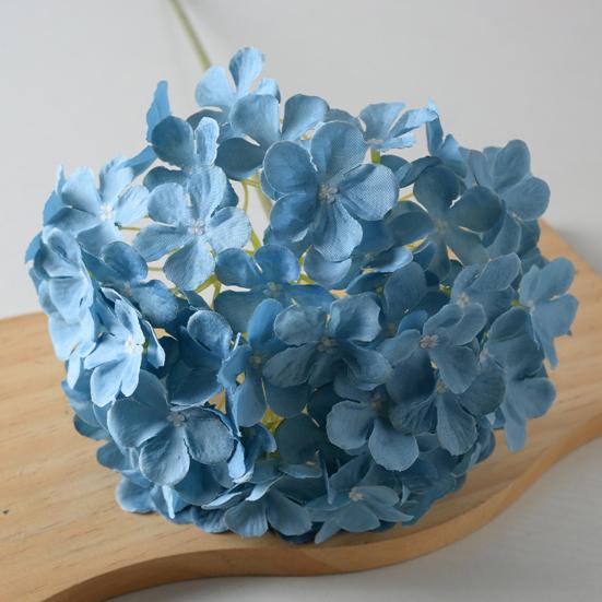 Realistisch wirkende künstliche Hortensie, 68,5 cm (27 Zoll), große Kunsthortensie aus Seide mit langem Stiel, ideal für Vase, Hochzeit, Party, Tischdekoration oder als Tischdekoration für Zuhause.