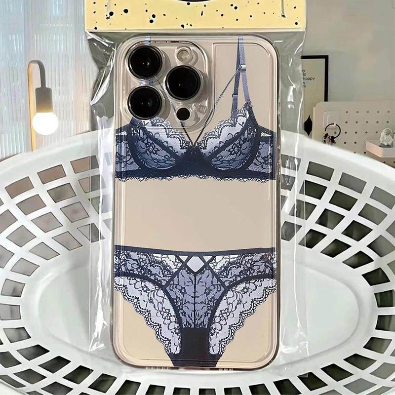 Girl Lace underwear-Style Phone Case For iPhone 17 Pro Max 16 Pro 15 Plus 14 13 Mini 12 11 16E 17 Air Case