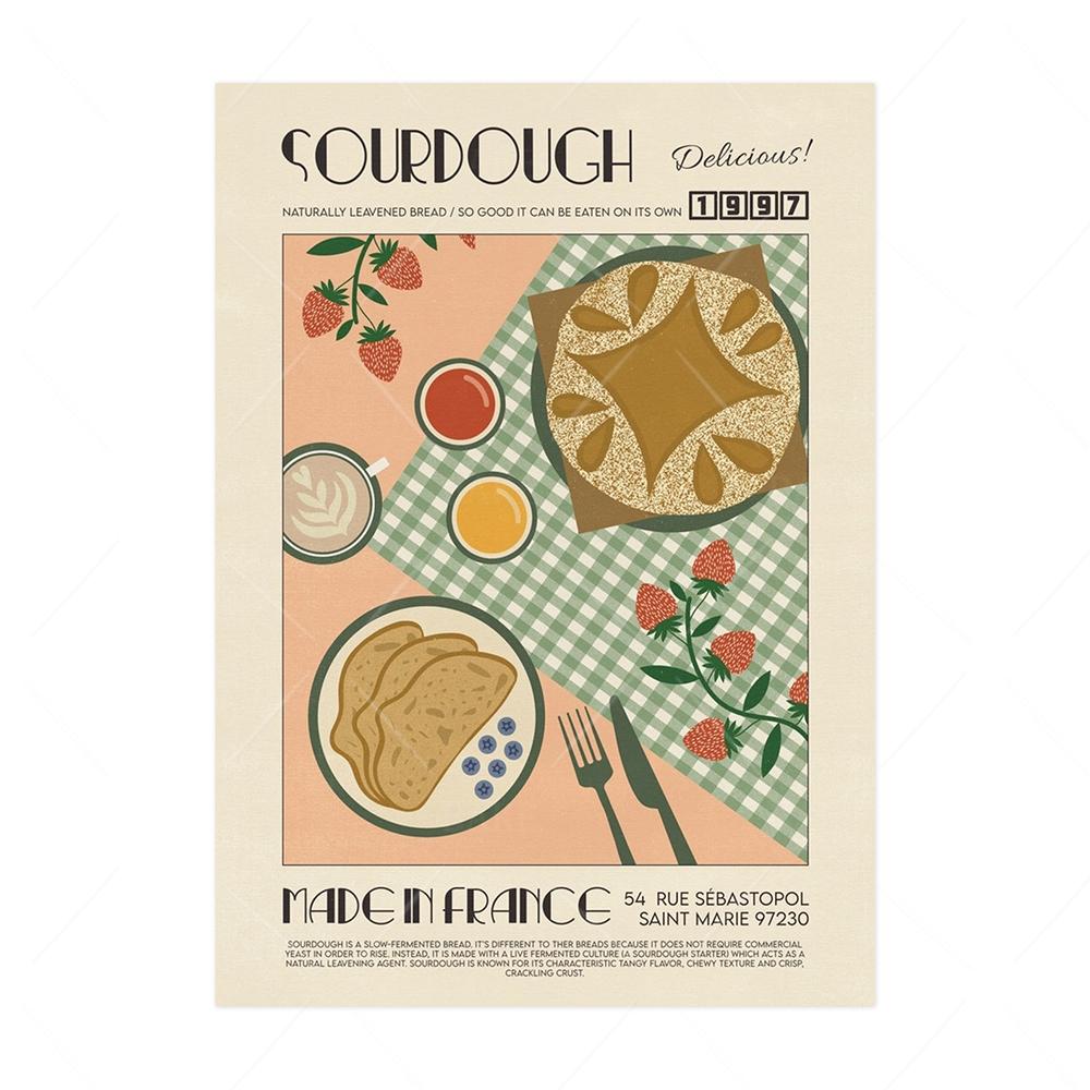 

Современный кухонный декор, японские корейские плакаты с едой, напитками, мохито, рамэн, мультяшная картина на холсте, ретро-бар, настенная художественная печать, фотографии 21x30cm No Framed