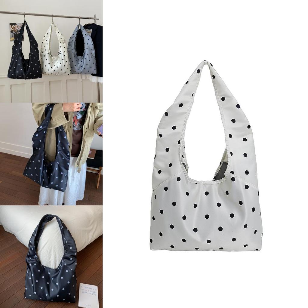 Canvas Wave Point Tote Bag For Women With Magnetic Snap Closure And Inner Pockets For Daily Use
