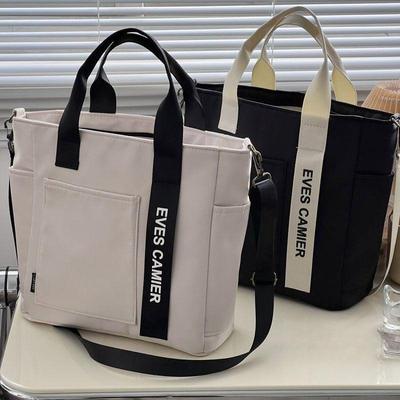 Neu Casual Tote Große Kapazität Schulter Tasche Nylon Wasserdichte Leinwand Handtasche Einfache Mode Messenger Taschen Für