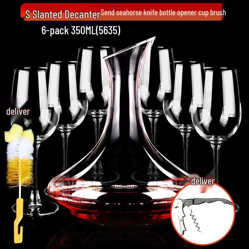 Набор бокалов для красного вина Flevance Crystal и декантер