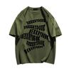 Übergröße Unisex Kreatives Buchstaben-Print Kurzarm-T-Shirt für Frauen