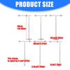 Metal Banners Holder Store Counter Poster Display Stand Signage Stand Adjustable Advertising Signs Stand for Supermark