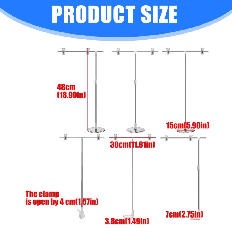 Metal Banners Holder Store Counter Poster Display Stand Signage Stand Adjustable Advertising Signs Stand for Supermark
