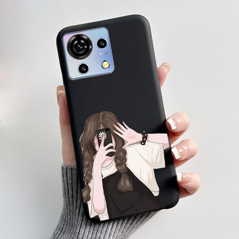 For ZTE Blade V50 Vita Case Luxury Cute Love Rabbit Funny Black Soft Silicone Phone Casing For ZTE BladeV50 Vita V50Vita Cover