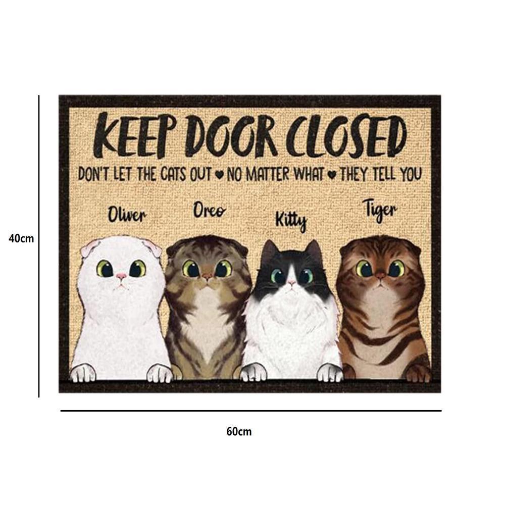 Cute Cat And Dog Door Mat Home Living Room Bedroom Floor Mat Entrance Carpet Non Slip Kitchen Bathroom Rug Doormat 40x60cm