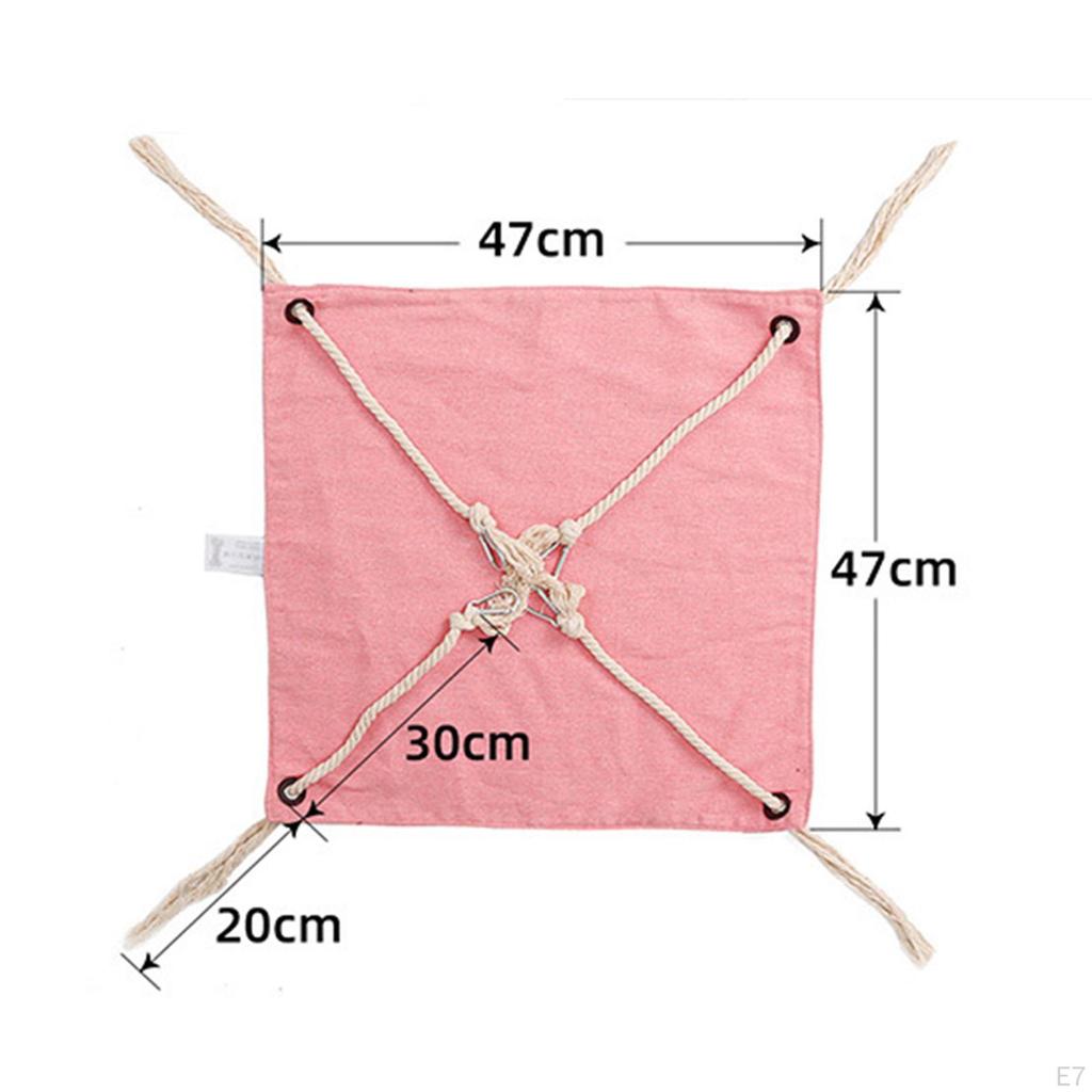 Breathable Cat Hammock Sleeping Mat Lounge Four Seasons, Hanging Reversible Basket Sunshine Seat