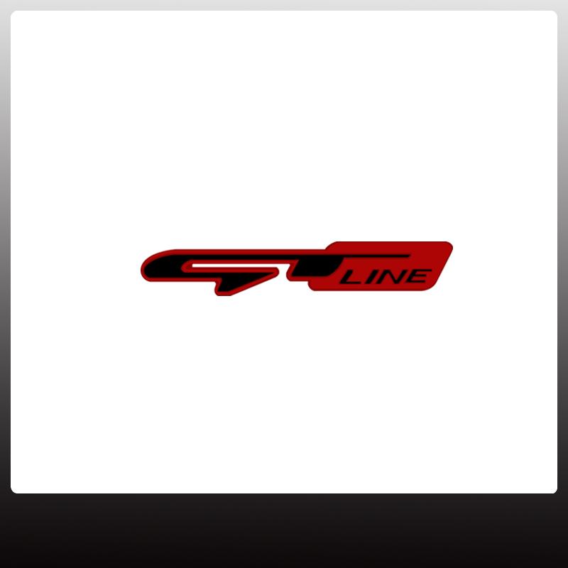 

1Pc GT LINE Car Grille Badge Sticker For KIA KN Hybrid SPORTAGE CROSS Dacia Logo Metal Trunk Emblem Accessories Sticker