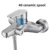 Household Stainless Steel Shower Faucet Ceramic Valve Core Bathtub Faucet Bathroom Hot And Cold Mixing Valve Faucet