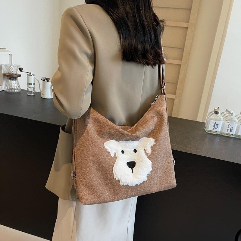 Spring and summer double shoulder retro large capacity women's tote bag new fashion casual fashion single shoulder messenger bag