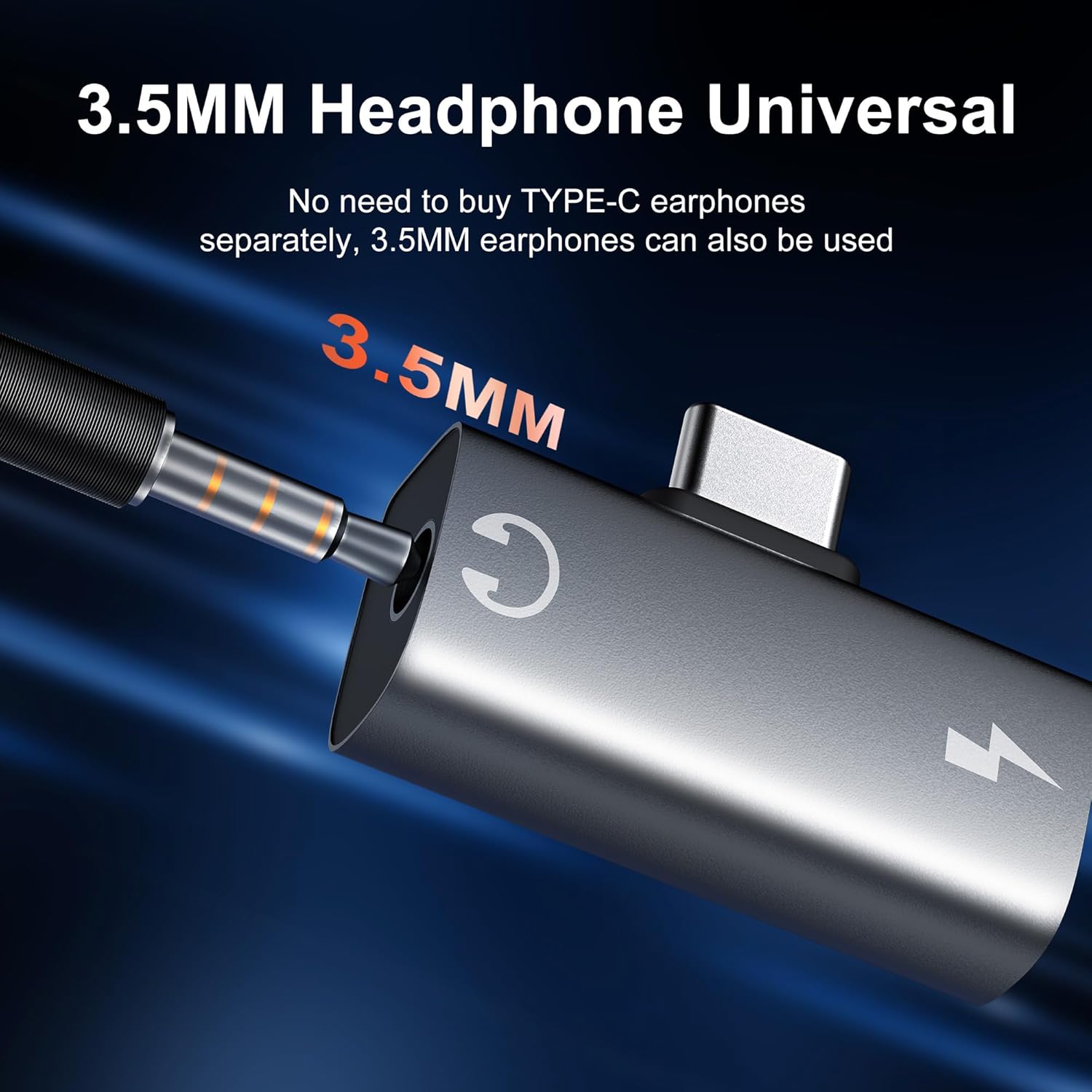 

Адаптер USB C на 3,5 мм для наушников и зарядки для аксессуаров Meta Quest 3S, USB C адаптер для наушников с зарядкой, 2-в-1 Type-C на 3,5 мм аудио чёрный