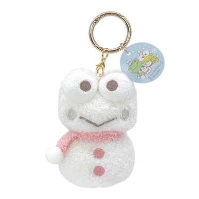 Kerokerokeroppi X Pickles the Frog Snowman Kerokerokeroppi Carabiner Mascot 204325-24 H8.5 X W6 X D4.5cm