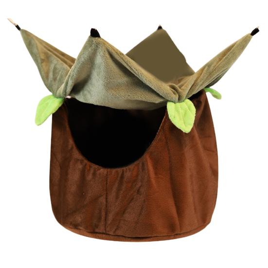 

Гамак для попугая, двухслойный, большое пространство, с крючками, дышащий, сохраняет тепло, отдыхает и L кофейный