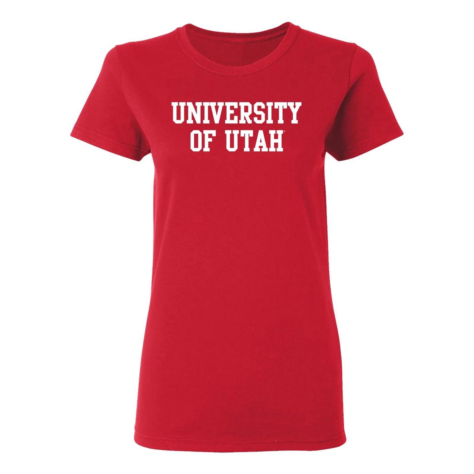 Utah Utes Basic Block Women s T-Shirt - Red L
