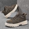 New Fashion Autumn And Winter Men's Low Top Martin Boots Students Male Boys Trending Soft Sole Work Shoes Labor Protection Martin Sneakers
