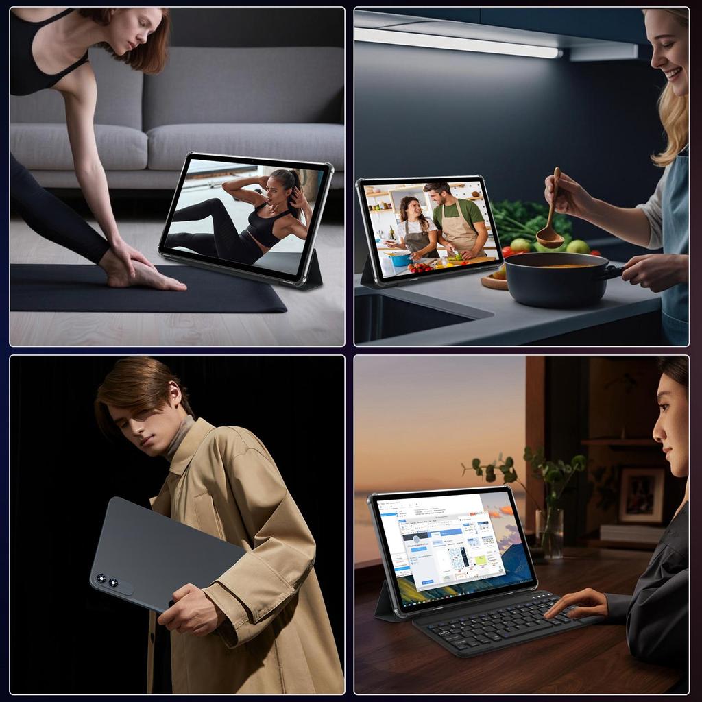 TABWEE T60 Pro Android 15 8GB RAM 256GB ROM Nettbrett 13.4 Tommer 1200*1920 FHD Skjerm Åttekjernet UMS9230S(T7280) PC-nettbrett med tastatur og mus