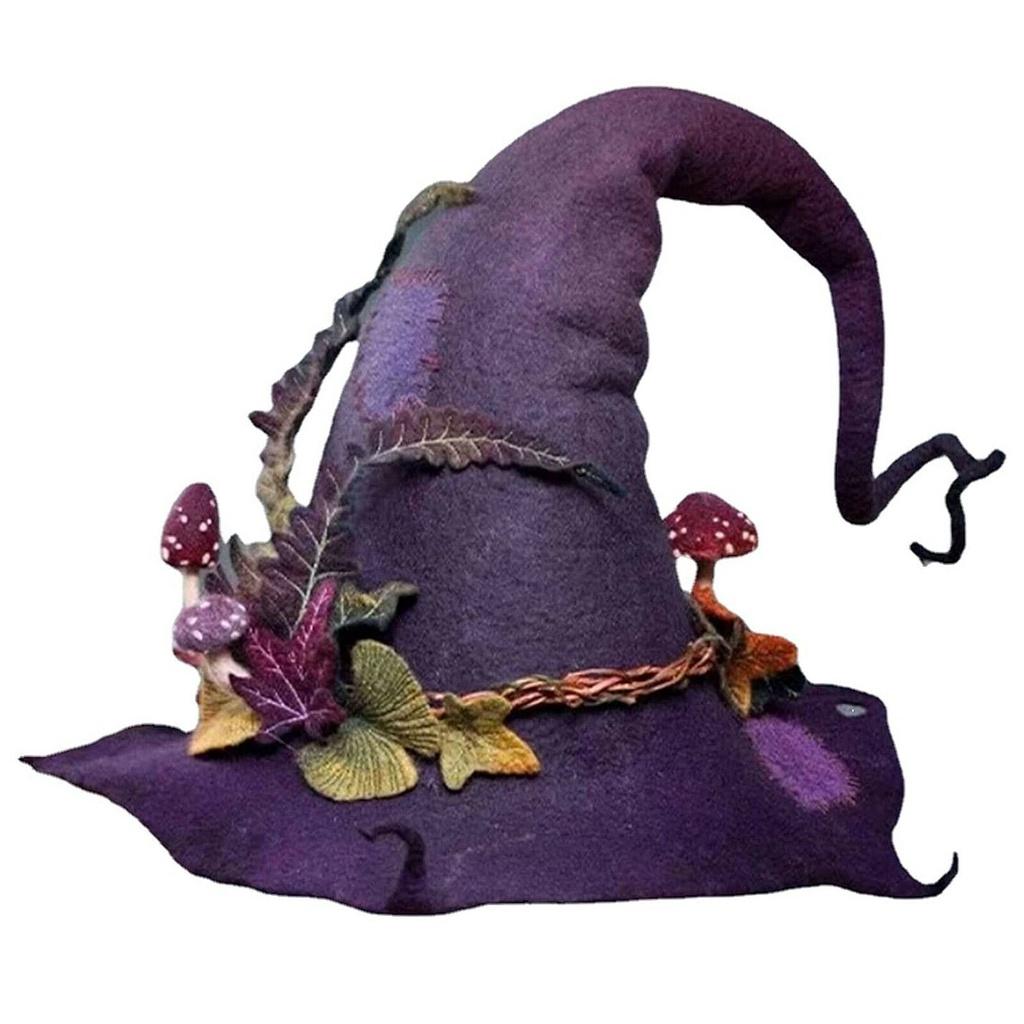 Hat Halloween Witch Costume Fancy Dress Women Accessory Wizard Cosplay Props