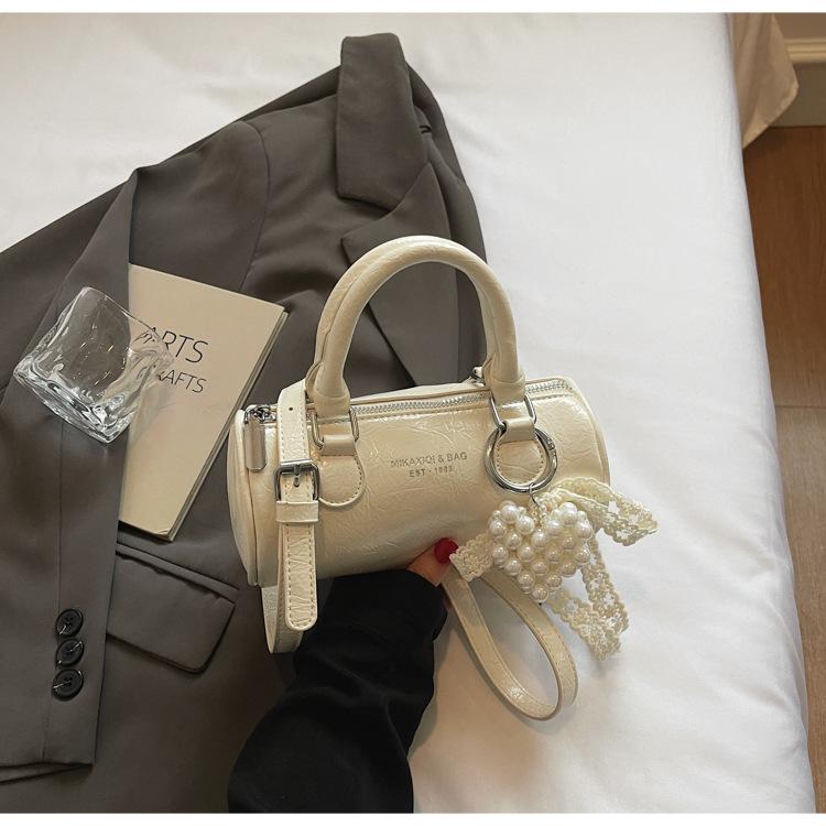 

Популярная ретро маленькая сумка женская 2025 новая весна и лето универсальная сумка-мессенджер сумочка сумка-цилиндр