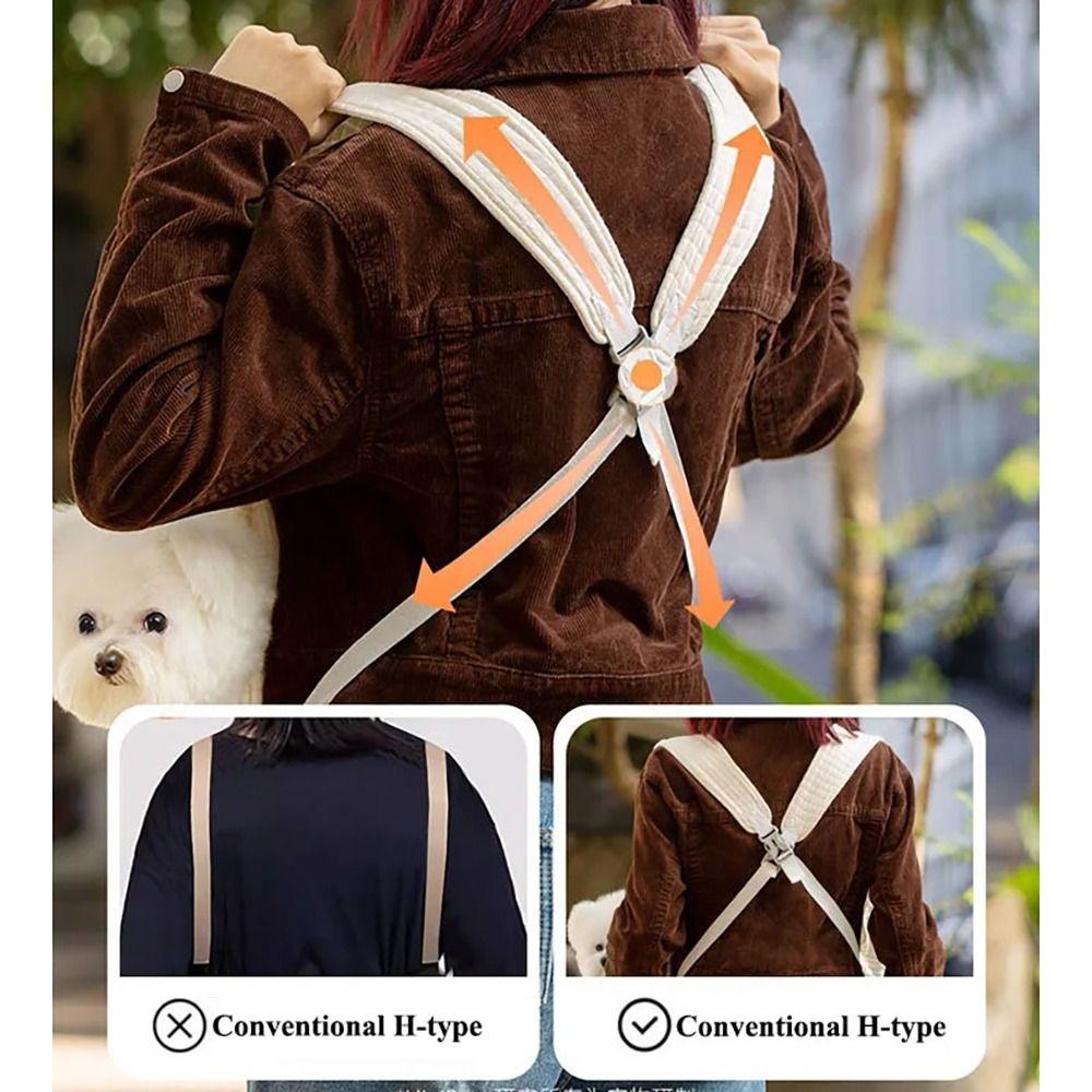 Adjustable Dog Bags Portable Cross Chest Backpack Trendy Pet Supplies  Outdoor