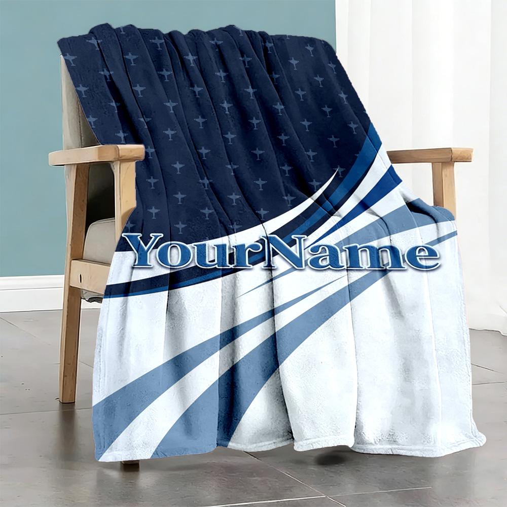 Ethnic Tribal Patterns Personalized Name Blanket Throw Customizable Blanket Ultra-Soft Great for Picnics Office Chair Sofa Nap Four Seasons Universal