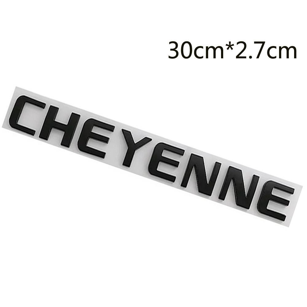 1 Piece For Chevrolet CHEYENNE ABS Car Logo Sticker Letter Rear Bumper Sticker Automotive Accessories