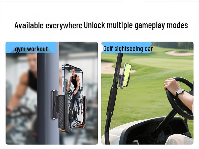 Magnetic Multifunctional Phone Holder for Treadmills, Golf Carts, and Outdoor Sports