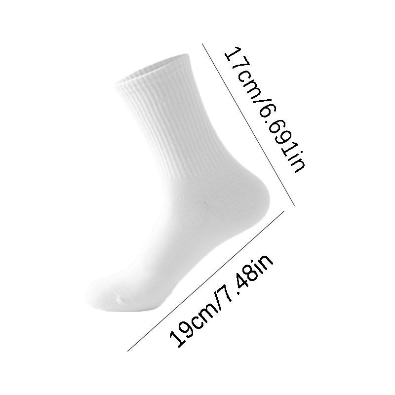 Men Socks Cotton Breathable Long Business Harajuku Socks Solid Gentleman Sox Sokken Outdoor Sports 10/20 Pairs/Lot Socks