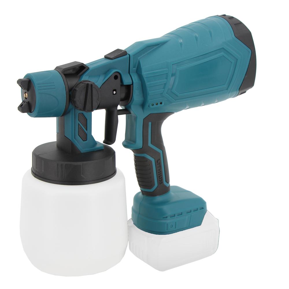 

Беспроводной электрический распылитель Распылительная машина с перезаряжаемой литиевой батареей 1000 мл Электрический аэрограф 0 синий