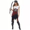 Pirate Costume Accessories Pirate Hat,Medieval Corset Eye Patches Waist Belt Necklace Halloween Pirate Queen Outfits