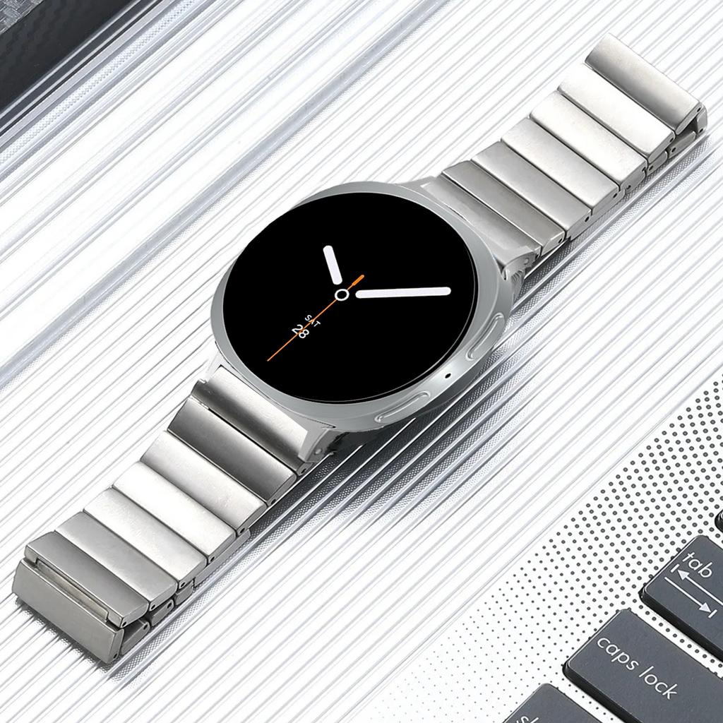 Comfortable strap for Samsung Galaxy Watch Ultra 47mm, stainless steel metal replacement strap, business style