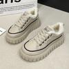 Fashion Winter new thickened warm board shoes for women's casual thick soled simple comfortable daily casual women's sports shoes