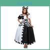 Alice im Wunderland Kostümkleid aus Polyesterstoff für Cosplay und Halloween-Veranstaltungen