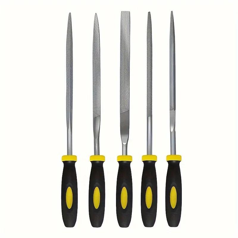 

Premium Needle File Set High Carbon Steel Non Slip Ergonomic Handles for Wood Plastic Metal Model Jewelry Precision Filing Other&150mm