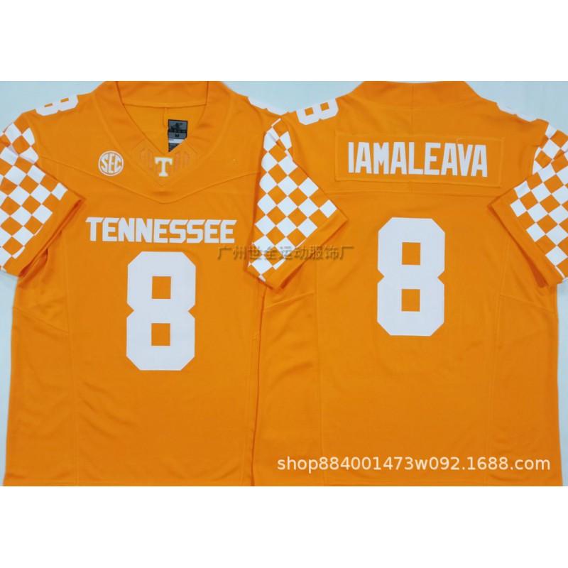 Mens College Football Jersey Team Cotton Blend Rugby Training Shirt Buckeyes Longhorns Volunteers Buffaloes