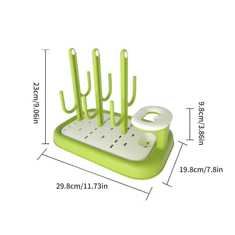 Space Saving Baby Bottle Organizer With Rapid Drying Design And Plastic Construction Hygienic Feeding Accessories