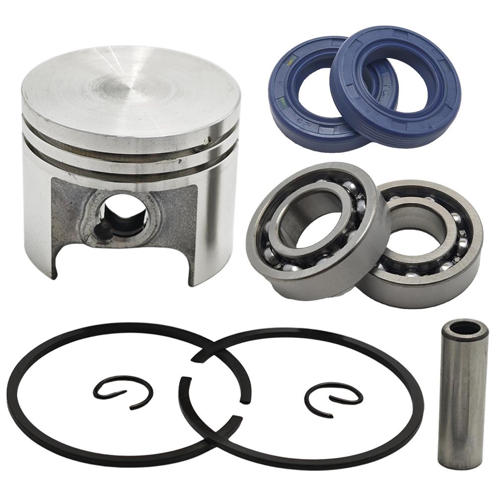 37MM Piston 8mm Pin Rings Circlips Kit Bearings Oil Seals For STIHL MS170 017 MS 170 Chainsaw Replacement Spare Parts