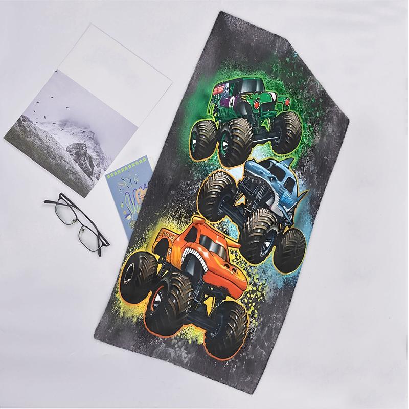 Ręcznik plażowy Monster Machines Fashion: Idealne na letnie przygody Miękkie, chłonne i szybkoschnące, odpowiednie do pływania i kąpieli