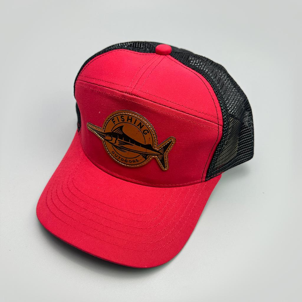 American Hardtop Patch Fishing Mesh Baseball Cap Men'S And Women'S Sunshade Hardtop Color Matching Outdoor Truck Hat