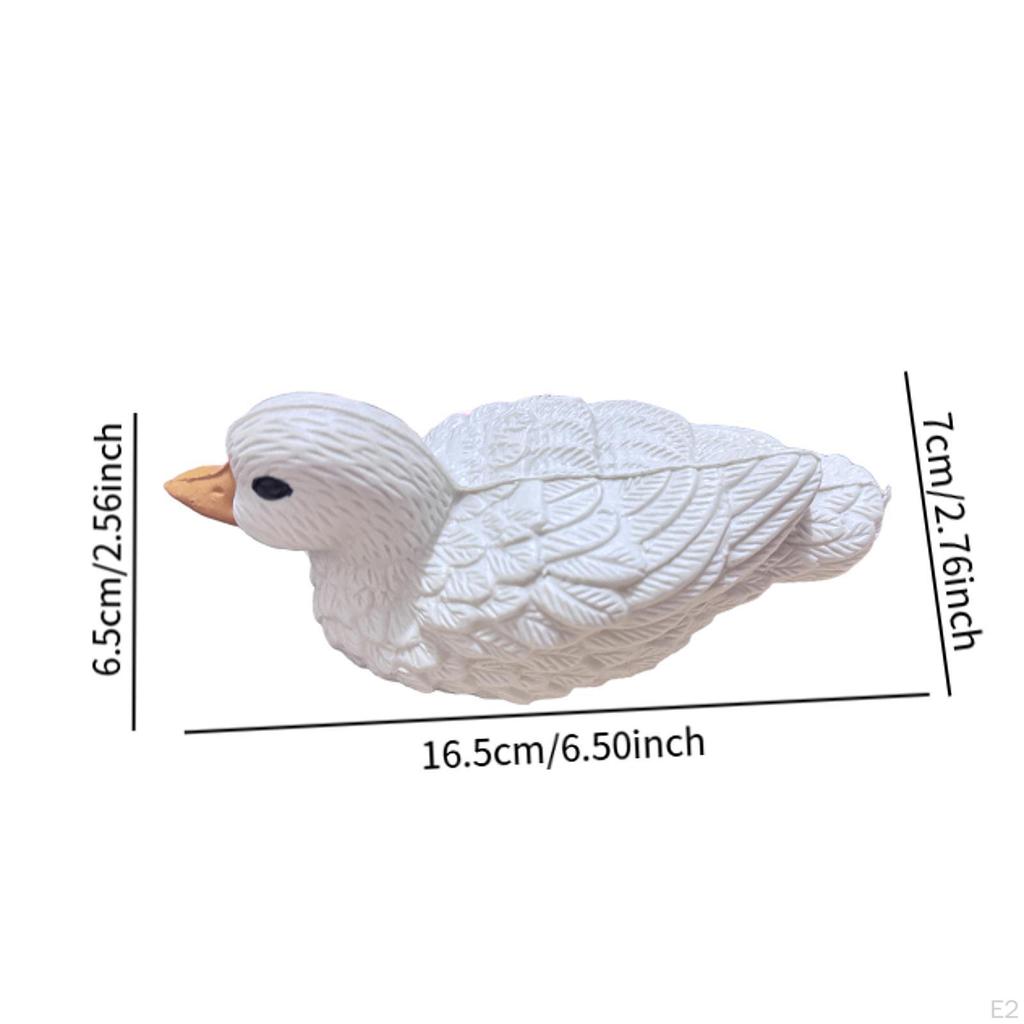 Seeenten-Dekor, Tierstatue, kreative, lustige Figur, realistische Teichdekoration, Gartenornament