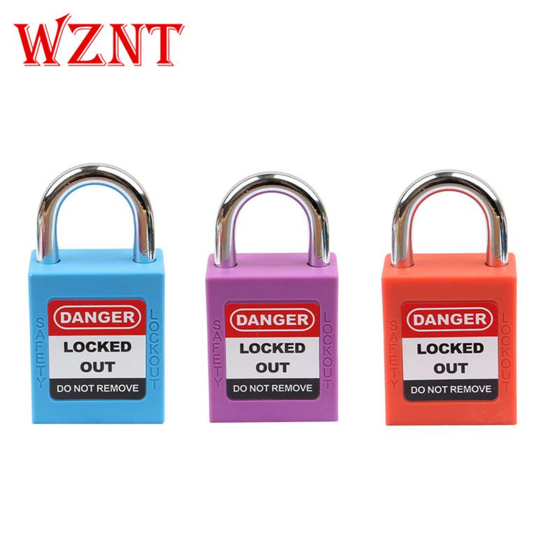 NT-25S 25mm Master Key Padlock Safety Locks Durable Reinforced Nylon Triple-Coated Steel CE/ISO Certified for Industrial Lockout