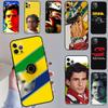 Racing Ayrton Senna Case For Samsung Galaxy A52 A32 A12 A33 A06 A16 A26 A36 A56 A15 A53 A13 A34 A54 A14 A35 A55