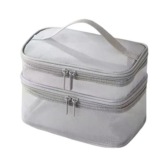 Toiletry Organizer Translucent Travel Cosmetic Bag Large-capacity Makeup Case